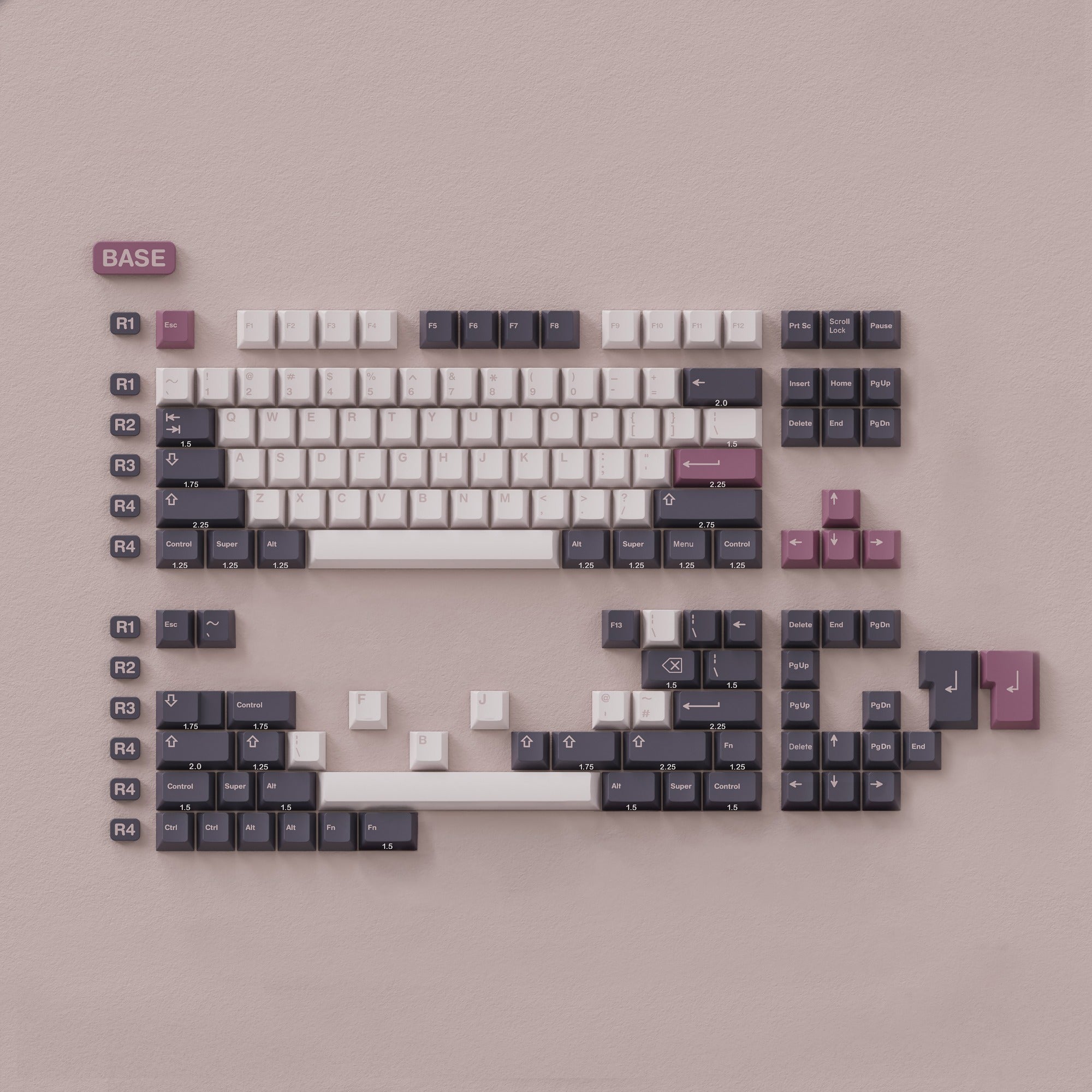 EPBT Doll Doubleshot PBT Keycaps Set ALOHAKB