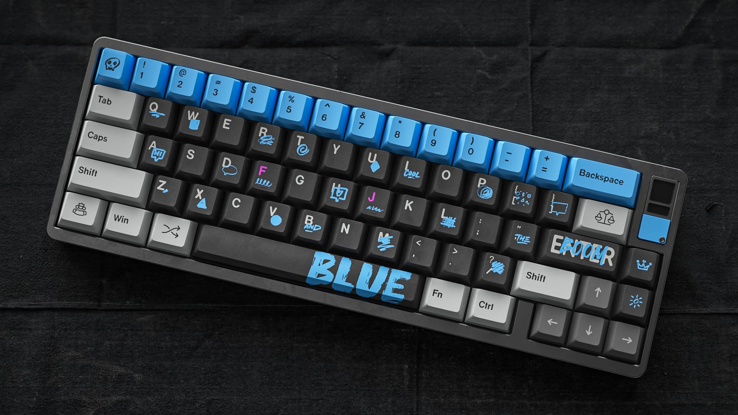 ALOHAKB BLUE DREAM CHERRY PROFILE KEYCAPS