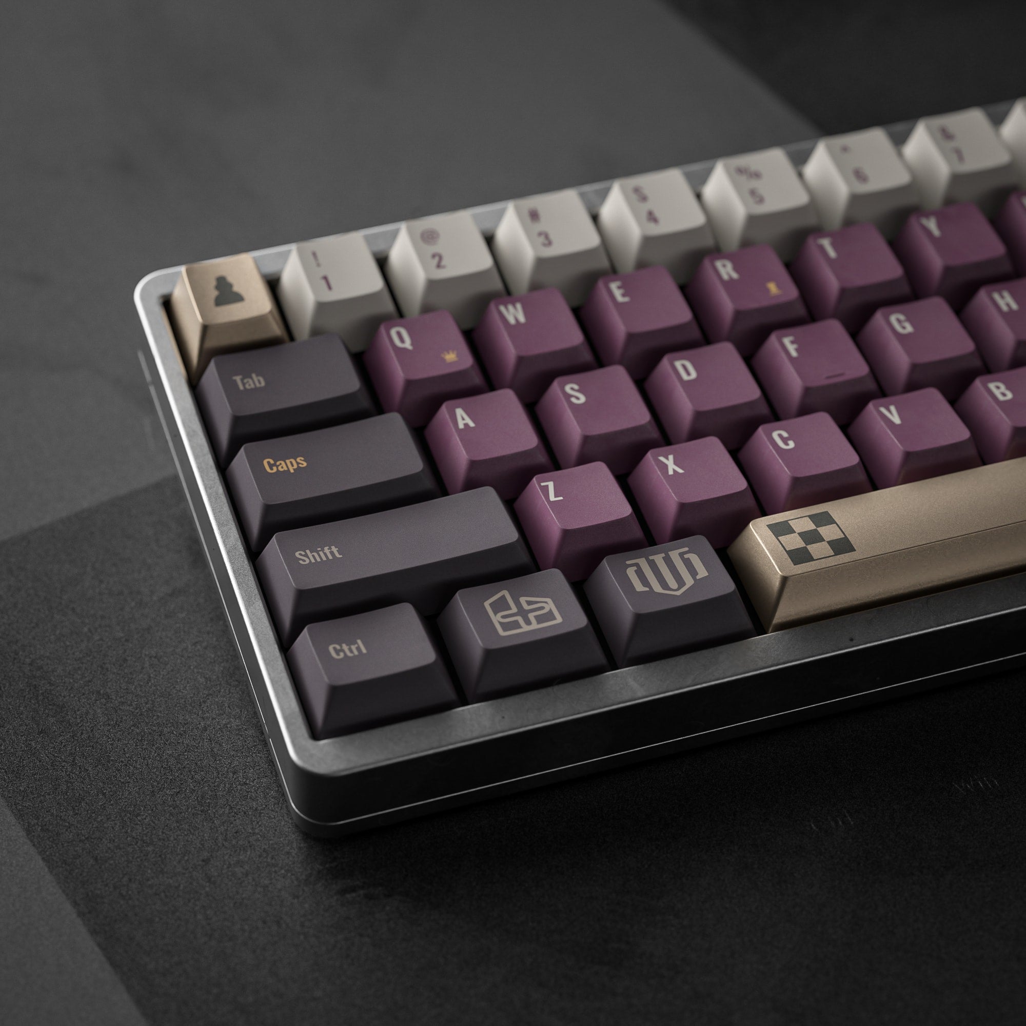 ALOHAKB CHESS GAME Cherry Profile Keycaps Dye-Sublimation+Gilding