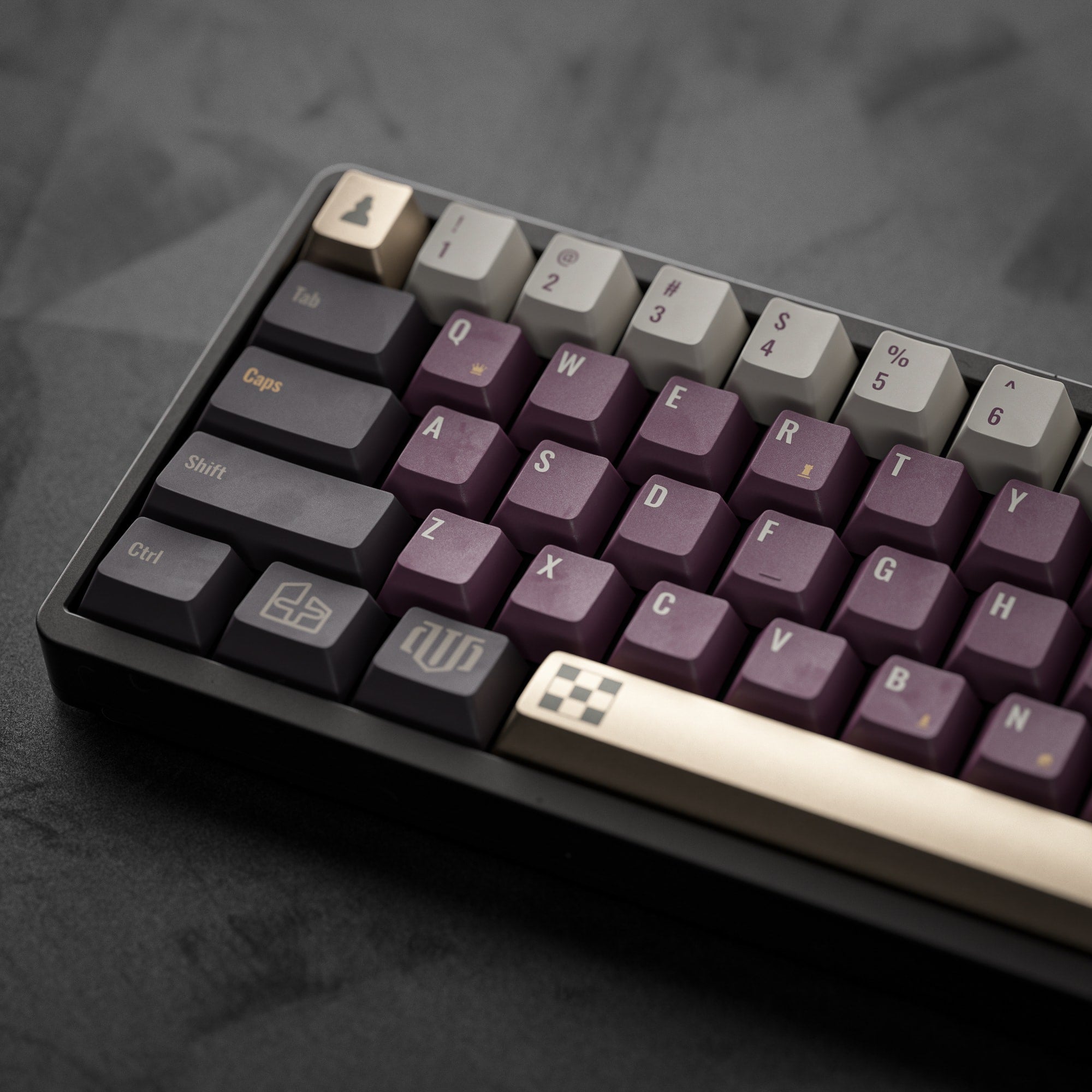 ALOHAKB CHESS GAME Cherry Profile Keycaps Dye-Sublimation+Gilding