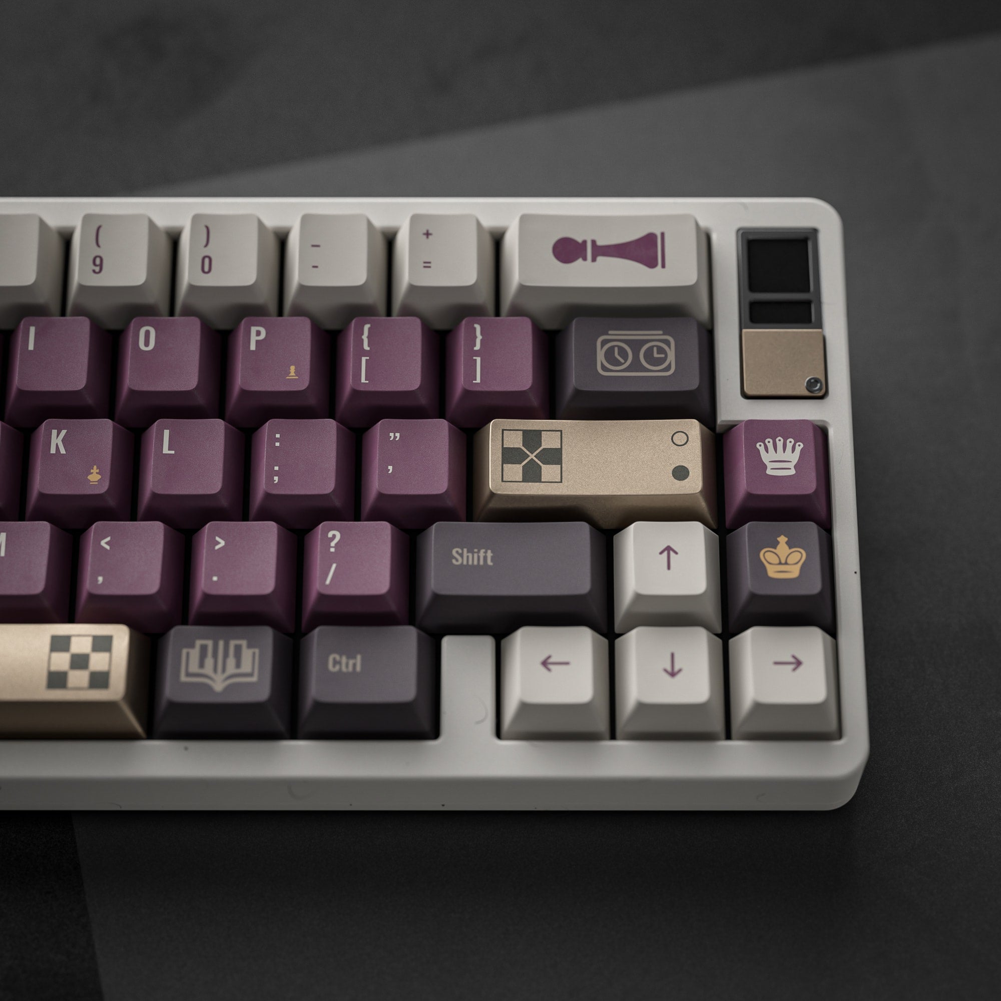 ALOHAKB CHESS GAME Cherry Profile Keycaps Dye-Sublimation+Gilding