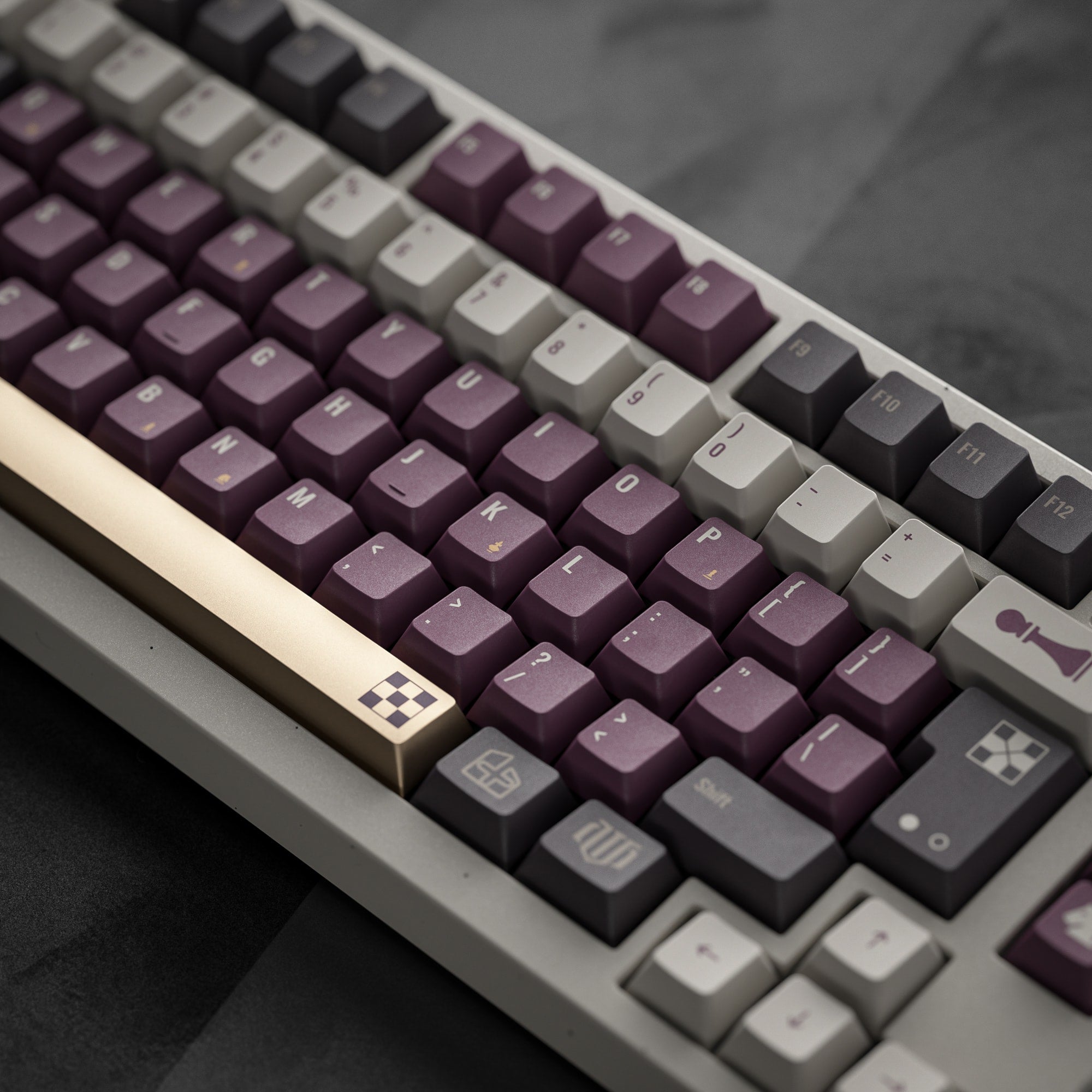 ALOHAKB CHESS GAME Cherry Profile Keycaps Dye-Sublimation+Gilding