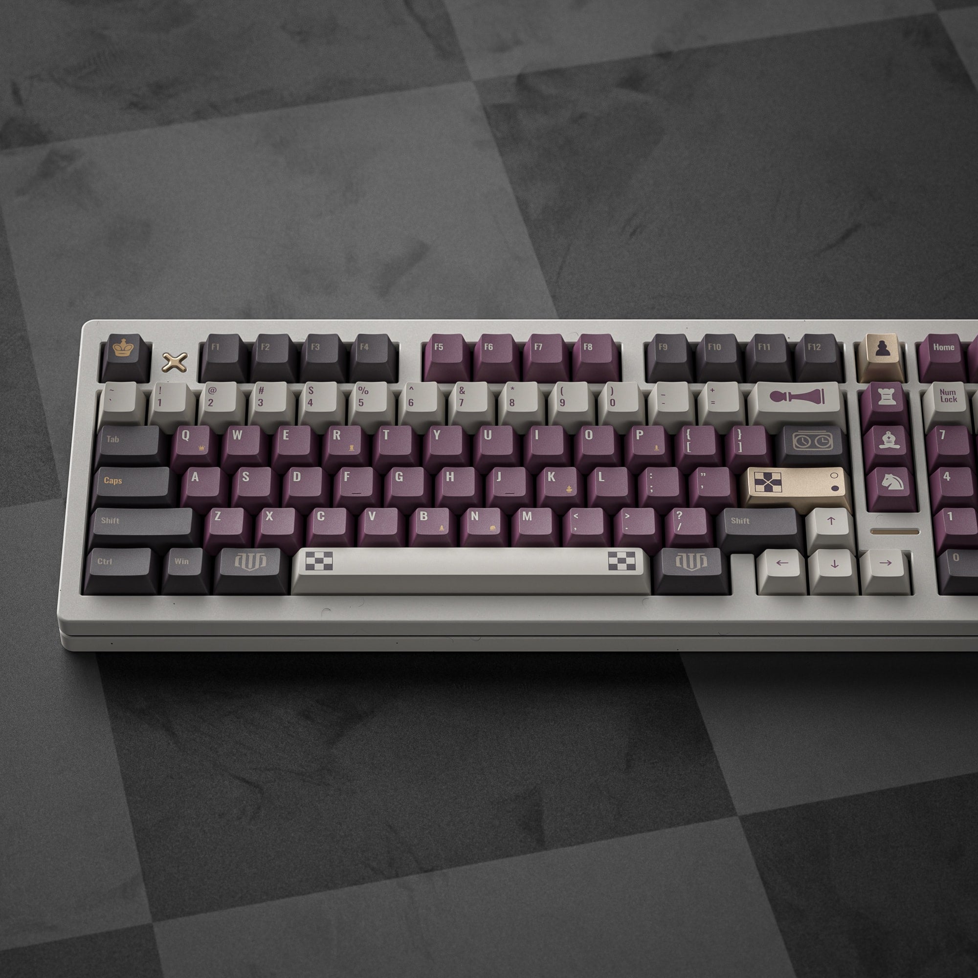 ALOHAKB CHESS GAME Cherry Profile Keycaps Dye-Sublimation+Gilding