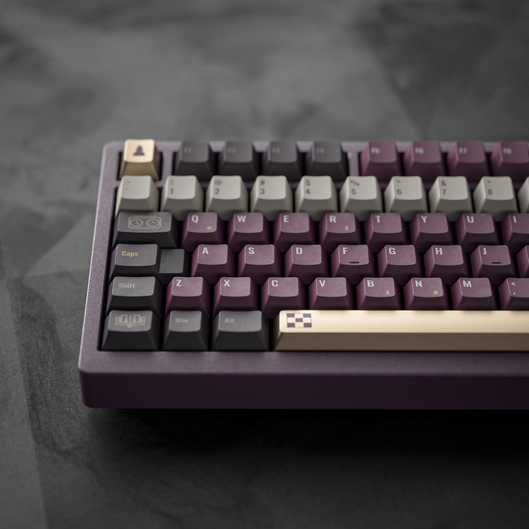 ALOHAKB CHESS GAME Cherry Profile Keycaps Dye-Sublimation+Gilding