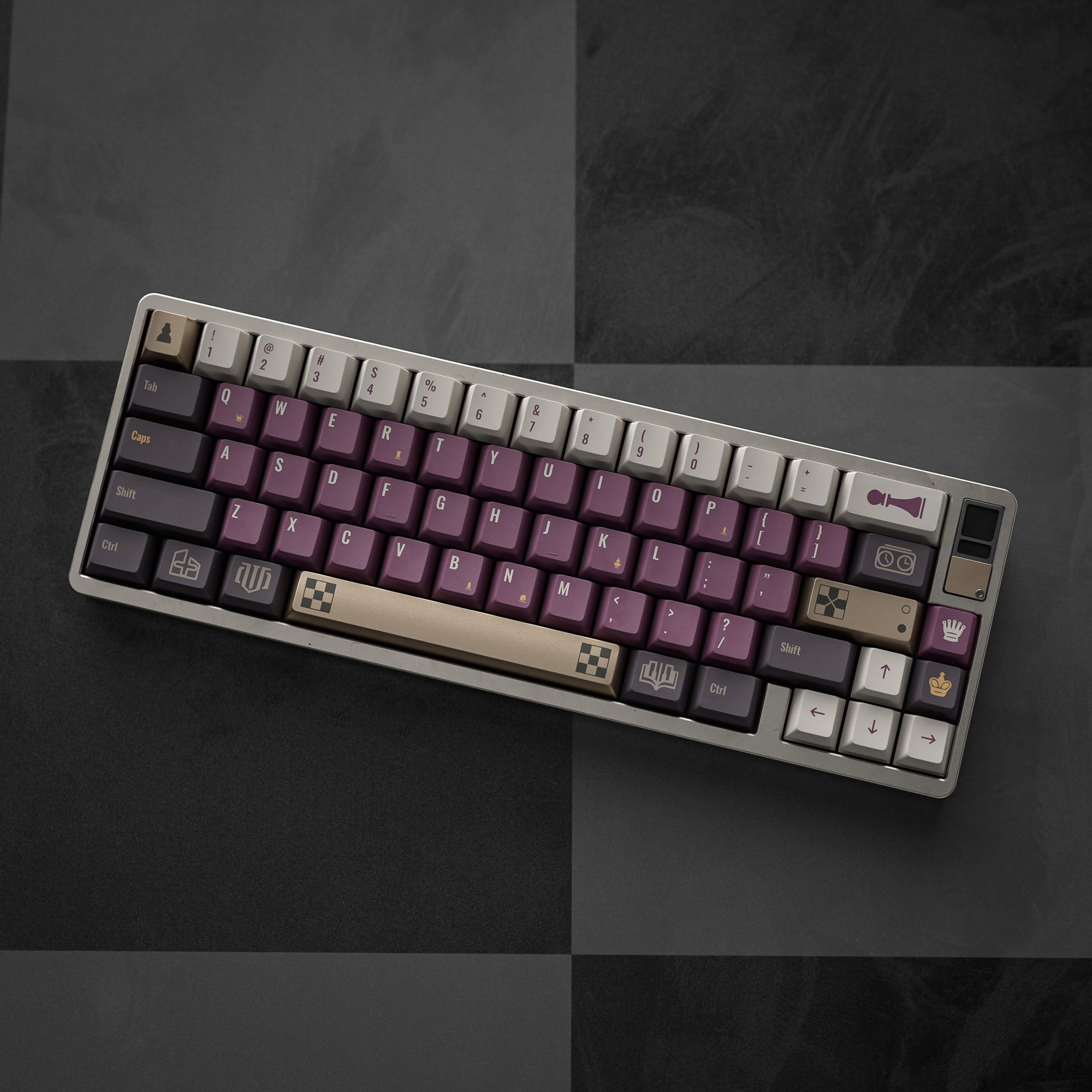 ALOHAKB CHESS GAME Cherry Profile Keycaps Dye-Sublimation+Gilding