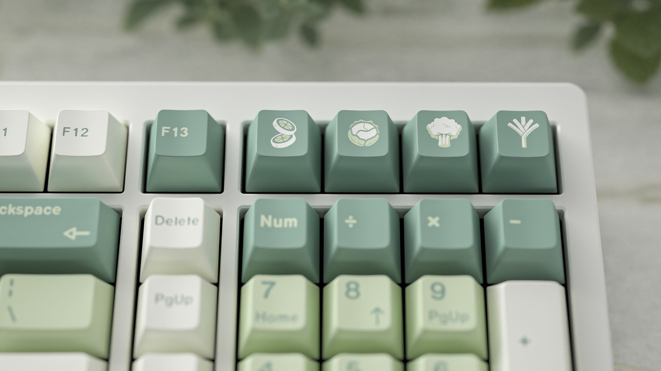 ALOHAKB Brassica Rapa Keycaps Set