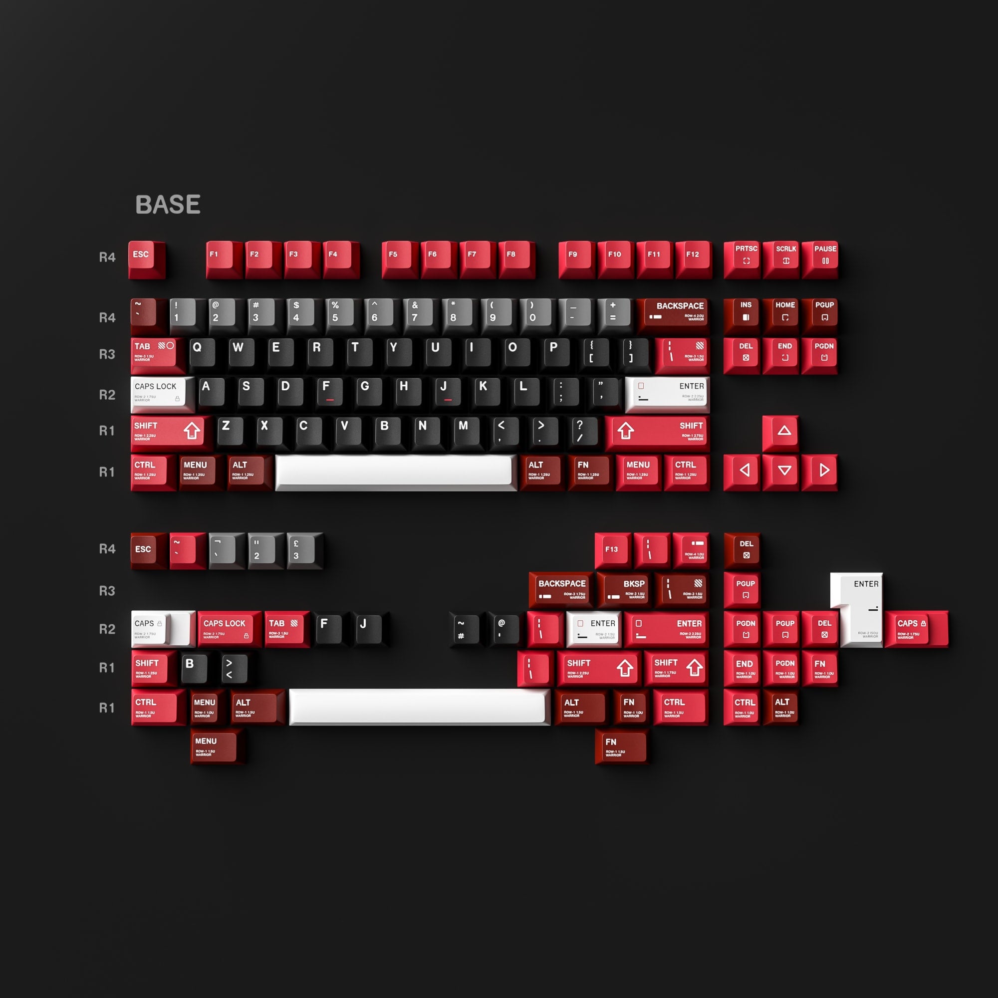 HEIKEY Warrior MK Ⅱ Keycaps Set ALOHAKB - Base